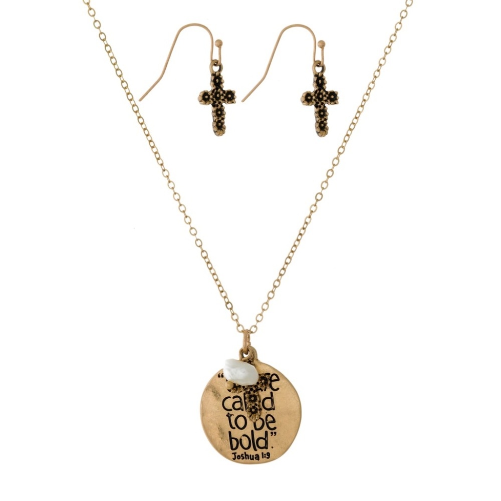 "We are called to be bold" Necklace Set